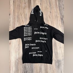 Palm Angels Ultra Logo Print Hoodie — Large